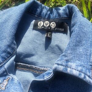 Rewash Blue Denim Shirt
